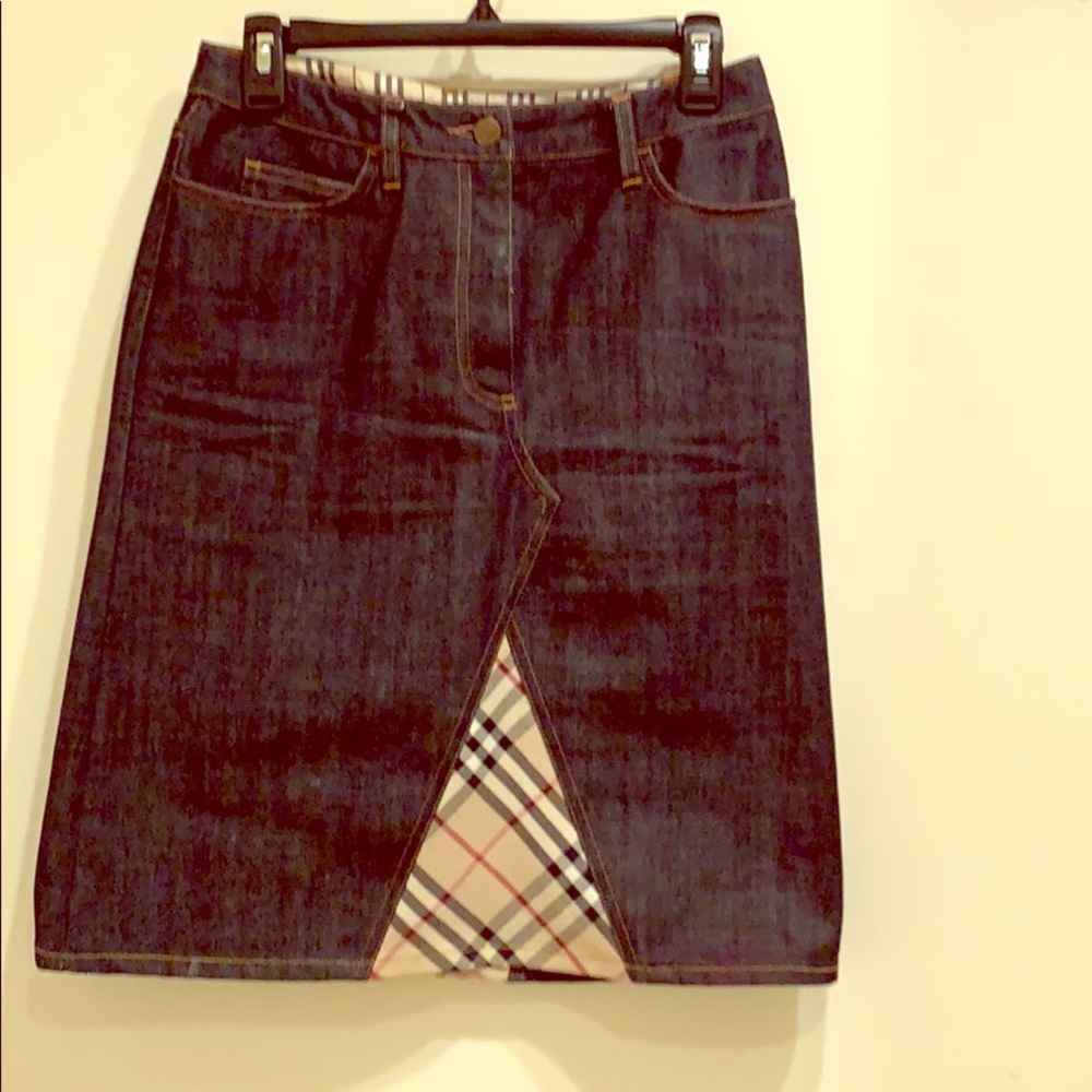 Authentic Burberry jean skirt
